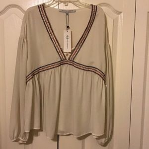 Collective Concepts Cream Beige Long Sleeve Large